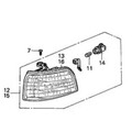 Honda Genuine Corner Lamp Assembly RH 34301-SM4-G03 honda genuine corner lamp assembly 34301-sm4-g03 car lamps honda genuine corner lamp assembly 34301-sm4-g03 parking lamp